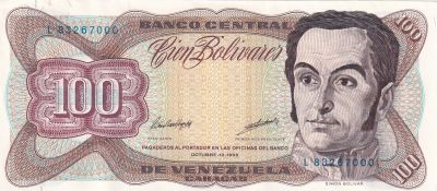 Venezuela 1000 Bolivares Simon Bolivar - Orchides, Panthon - 1998 - Lettre L