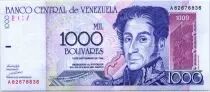 Venezuela 1000 Bolivares Simon Bolivar - Orchid&eacute;es, Panth&eacute;on - 1998