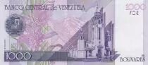 Venezuela 1000 Bolivars - Simon Bolivar - Orchids, Pantheon - 1998 - Series B