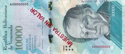 Venezuela 10000 Bolivares - Sim�n Rodr�guez - 18-08-2016 - Sp�cimen