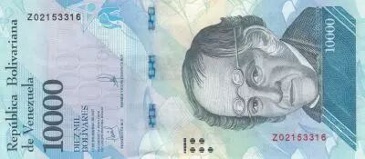 Venezuela 10000 Bolivares - Simon Rodriguez - Ours - 13-12-2017 - S�rie Z