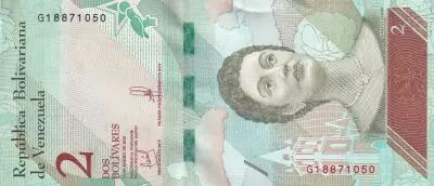 Venezuela 2 Bolivares - Josefa Camejo - Loriquet Parc Morrocoy - 2018 - S�rie G - P.NEW