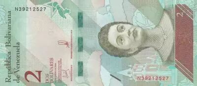 Venezuela 2 Bolivares - Josefa Camejo - Loriquet Parc Morrocoy - 2018 - S�rie N - P.NEW