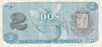 Venezuela 2 Bolivares - Simon Bolivar - Arms - 1989 - Serial AD - P.69