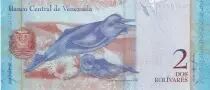 Venezuela 2 Bolivares Francisco de Miranda - Dauphins - 2007 - P.88a