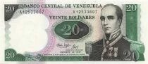 Venezuela 20 Bolivares - G&eacute;n&eacute;ral Urnadeta - 1987 - P.71