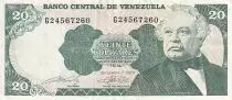 Venezuela 20 Bolivares - José Antonio Paez - 1981 - Série G - P.63b