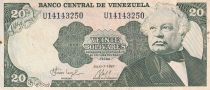 Venezuela 20 Bolivares - José Antonio Paez - 1989 - Série U - P.64A