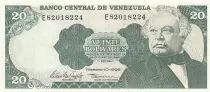Venezuela 20 Bolivares - José Antonio Paez - 1998 - Serial E
