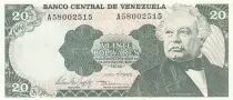 Venezuela 20 Bolivares - Simon Bolivar - Antonio Jose de Sucre - 1995 - Série A
