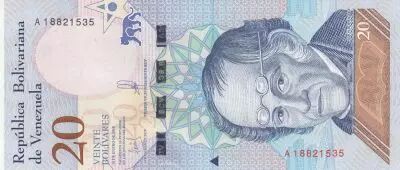 Venezuela 20 Bolivares Simon Rodriguez - Jaguar - 2018