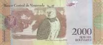 Venezuela 2000 Bolivares Guaicaipuro - Owl - 2016 (2017)