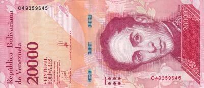 Venezuela 20000 Bolivares - Sim�n Bol�var - 13-12-2017 - S�rie C