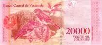 Venezuela 20000 Bolivares Simon Rodriguez - P&aacute;jaros - 2016