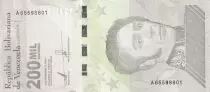 Venezuela 200000 Bolivares - Simon Bolivar - 03-09-2020 - Lettre A