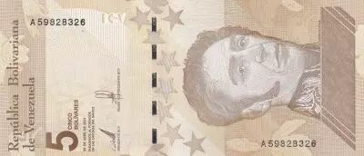 Venezuela 5 Bolivares - Simon Bolivar - 2021 - P.NEW