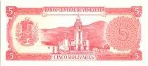Venezuela 5 Bolivares Simon Bolivar - F de Miranda - 1989