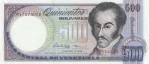 Venezuela 500 Bolivares - Simon Bolivar - Fleurs - 05-02-1998 - Série R