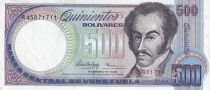 Venezuela 500 Bolivares - Simon Bolivar - Fleurs - 1998 - Série R - P.67f