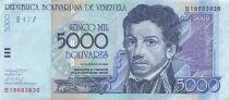 Venezuela 5000 Bolivares - Francisco De Miranda - 13-08-2002 - P.84