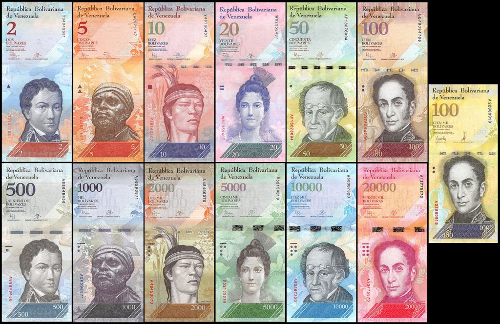 100,000 Bolivares 2017 Venezuela P 100 b UNC 