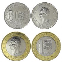 Venezuela Set 2 coins 0,50 and 1 Bolivar - Simon Bolivar - 2018