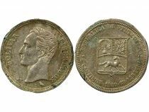 Venezuela Simon Bolivar - 25 Centimos Argent - 1960 Paris