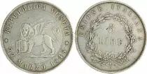 Venice 5 Lire, Lion of Venise - Italia - 1848 - Silver