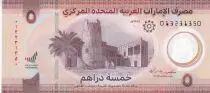 Vereinigte Arabische Emirate 5 Dirhams - Ajman fortress - Polymer - 2022 - P.NEW