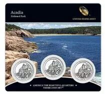 Vereinigte Staaten von Amerika FDC.2012 Set of 3 coins of 1/4 $ Acadia
