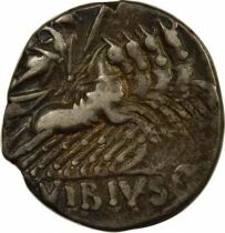 Vibia Gens, Caius - Silver Denarius, Quadriga - 90 BC Rome