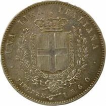 Victor Emmanuel II - Silver Lira - 1860
