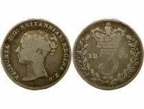 Victoria - 3 Silver Pence, 1st Portrait - 1843 London