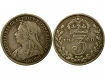 Victoria - 3 Silver Pence, 3rd Portrait - 1900 London