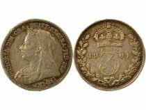 Victoria - 3 Silver Pence, 3rd Portrait - 1901 London