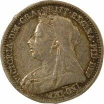 Victoria - 3 Silver Pence, 3rd Portrait - 1901 London