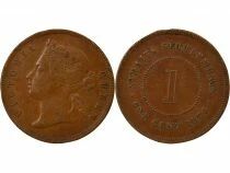 Victoria - Cent - 1875 Calcutta