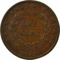 Victoria - Cent, East India Company - 1845 Calcutta