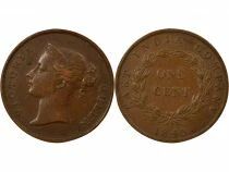 Victoria - Cent, East India Company - 1845 Calcutta