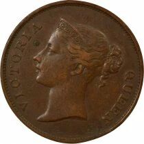 Victoria - Cent, East India Company - 1845 Calcutta
