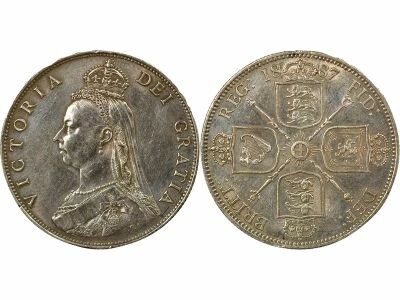 Victoria - Silver Florin, Jubilee Head - 1887 London