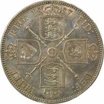 Victoria - Silver Florin, Jubilee Head - 1887 London