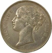Victoria - Silver Rupee, 28 Berries - 1840