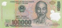 Viet Nam 100000 Dong Ho Chi Minh - Van Mieu temple 2020 - Polymer - UNC