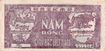 Viet Nam 5 Dong - Ho Chi Minh - ND (1948) - Letter HL-Q072123- XF - P.17