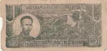 Viet Nam 5 Dong - Ho Chi Minh - Stamp on the back - ND (1948)