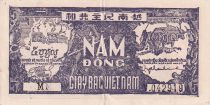 Viet Nam 5 Dong - Ho Chi Minh 1948 - Letter V - XF - P.17
