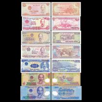 Viet Nam Set of 7 banknotes - Ho Chi Minh - UNC