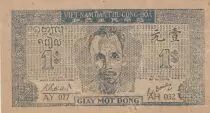 Vietnam 1 Dong - Ho Chi Minh - Filigrane cercle - 1947