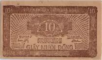 Vietnam 10 Dong Ho Chi Minh,  soldier, worker - 1948 - P.22 d